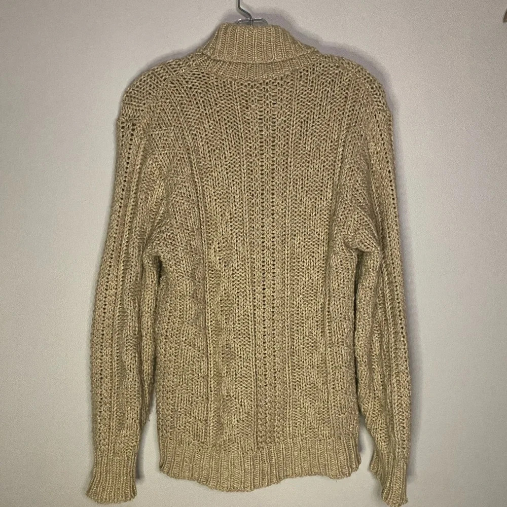 Vintage‎ Munsingwear wool chunky knit sweater neutral tan size medium - Picture 9 of 10